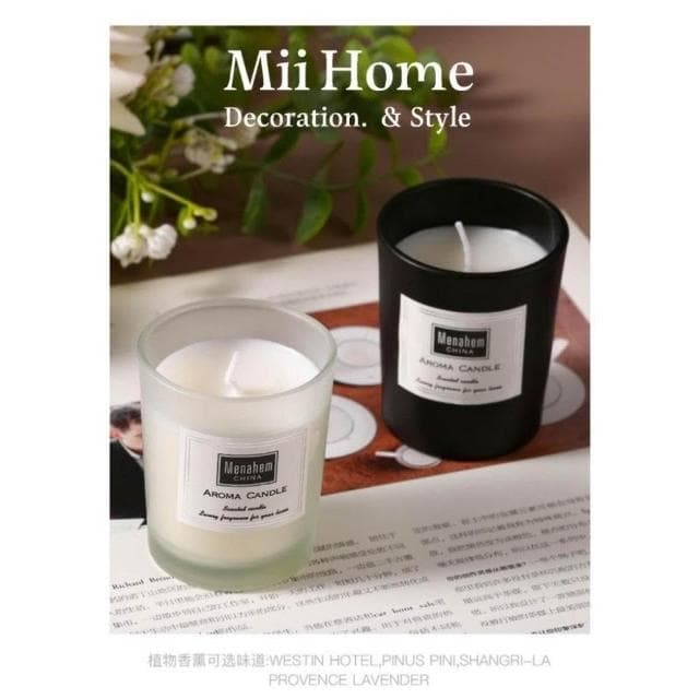 Mii厝邊  北歐黑白禮盒 香氛蠟燭 大豆蠟 香薰蠟燭 大豆蠟蠟燭  融蠟燈蠟燭 蠟燭 情人節禮物 交換禮物