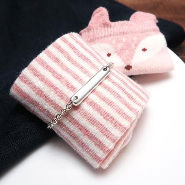 【ART64】純銀彌月禮盒組 寶寶手鍊 新生兒/滿月/彌月禮物推薦 平安竹造型 兒童銀飾 細版