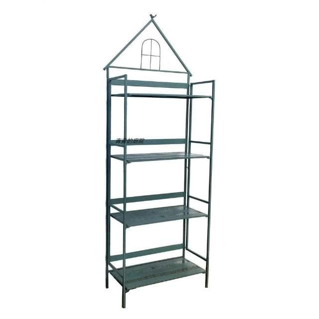 #歐式鐵藝做舊花架戶外花園落地式多層擺放架子陽臺盆栽植物四層架