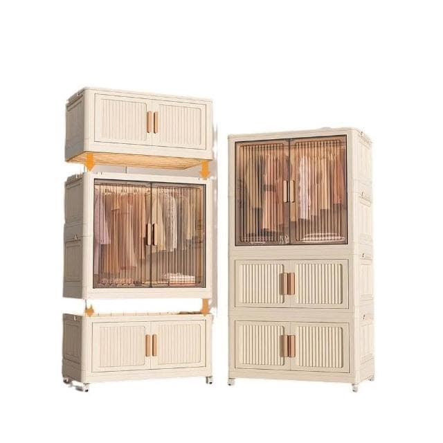 收納櫃子置物櫃家用塑膠免安裝多層雜物簡易衣櫃嬰兒衣服衣櫃