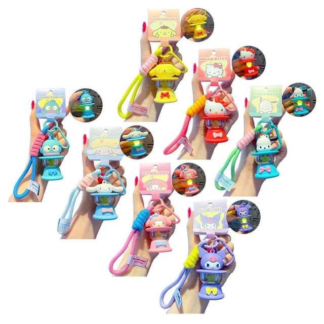 【SANRIO 三麗鷗】三麗鷗 鑰匙圈 掛件 庫洛米 美樂蒂 帕恰狗 掛飾 金屬 鑰匙扣 可愛 實用 挂件 生日 禮物 禮品 送禮 裝飾品 b1