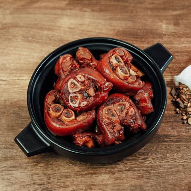 【喜憨兒基金會】長輩送禮推薦｜府城老滷豬腳禮盒(900g/份) 附麵線 