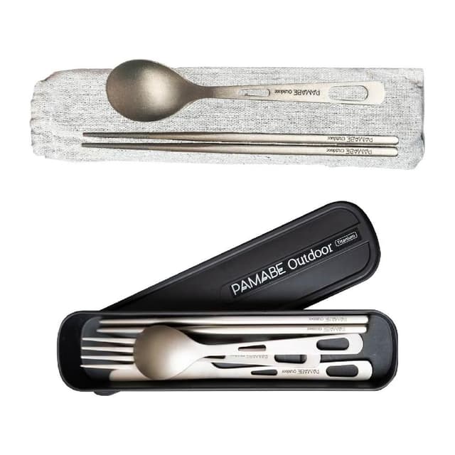 【PAMABE OUTDOOR】【PAMABE OUTDOOR】鈦環保餐具 2件組/4件組 悠遊戶外