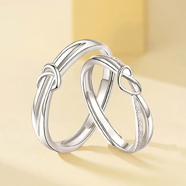 【EMMA SUE】純銀戒指 愛心戒指 對戒 銀飾 心形戒 情侶款 百搭飾品 情人節禮物