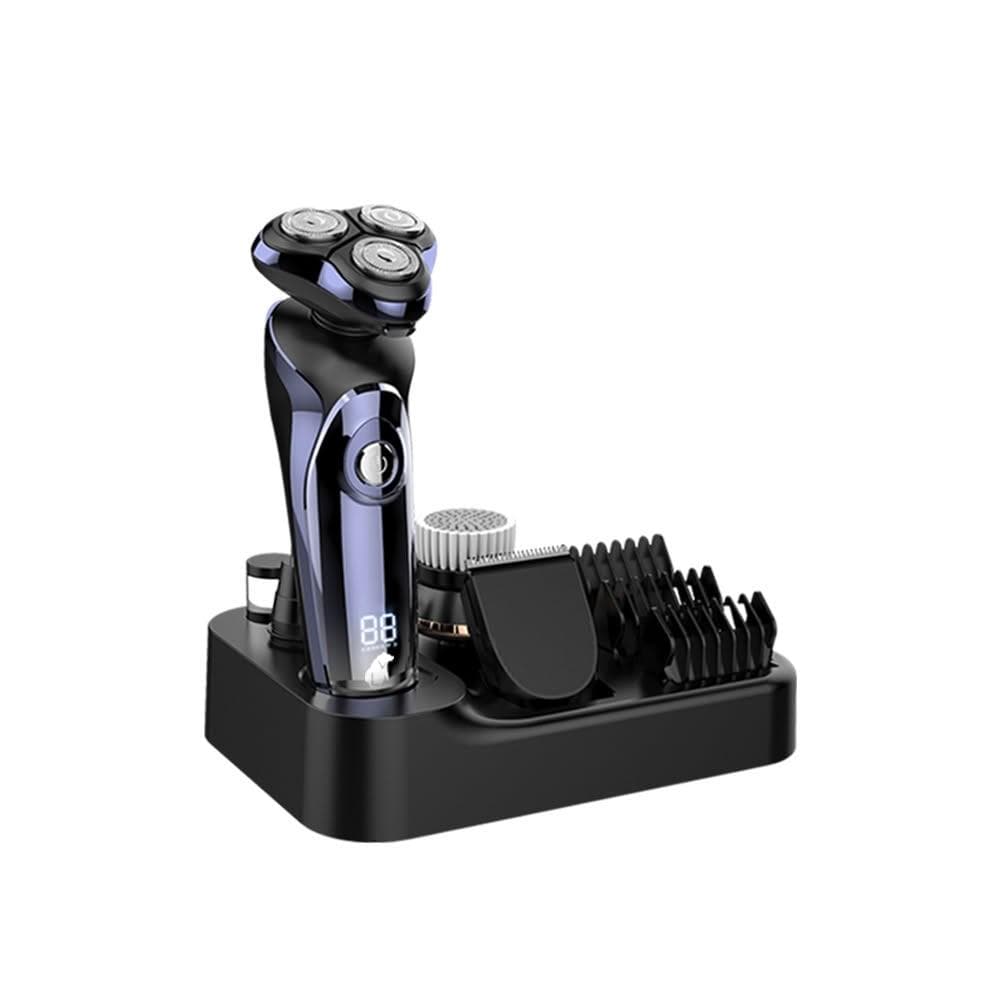 LC 4D電動刮鬍刀 男仕護理組(全機可水洗 浮動三刀頭 充電刮鬍刀 刮鬍子電動 三頭刮鬍刀 電鬍刀 剃鬚刀)