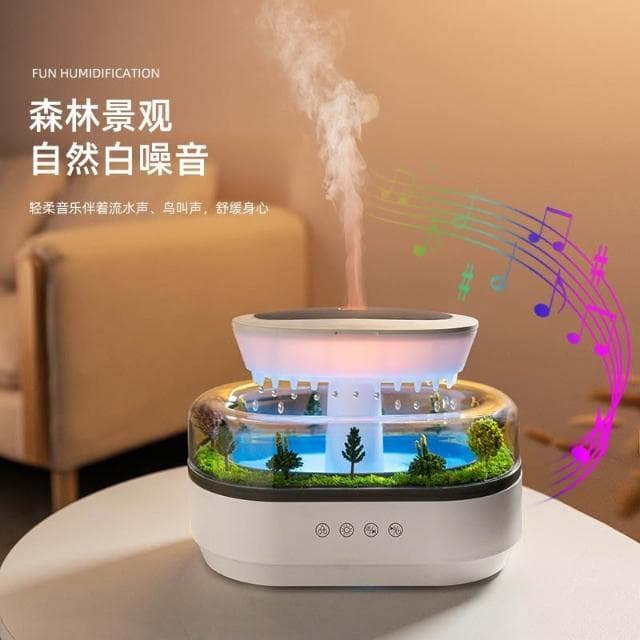 【望星願】微景觀香薰機 香氛機 加濕器 水氧機 七彩氛圍燈 精油擴香機 解壓 臥室辦公桌面加濕器 交換禮物 助眠加濕器