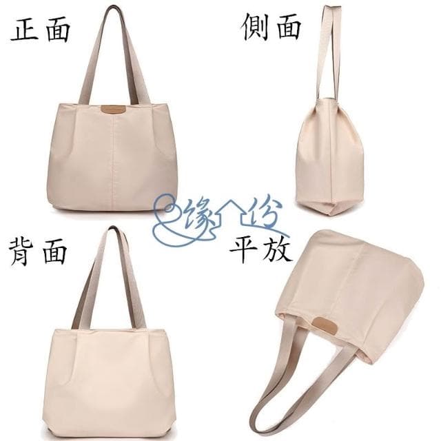 立體折紋大容量尼龍托特包 肩背包 手提包 手挽包 時尚包 單肩包 母親節禮物【緣份小屋】