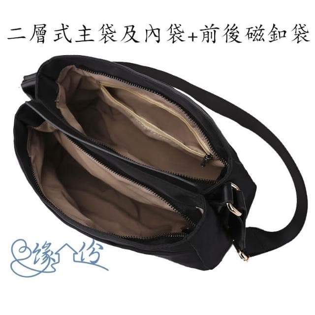 輕巧簡約質感尼龍側背包 斜背包 單肩包 情人節禮物 母親節禮物【緣份小屋】