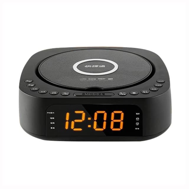 【Abee 快譯通】CD62 福利品 藍牙無線充電CD立體聲音響(藍牙音響/CD播放器/無線充電/FM廣播/鬧鐘)