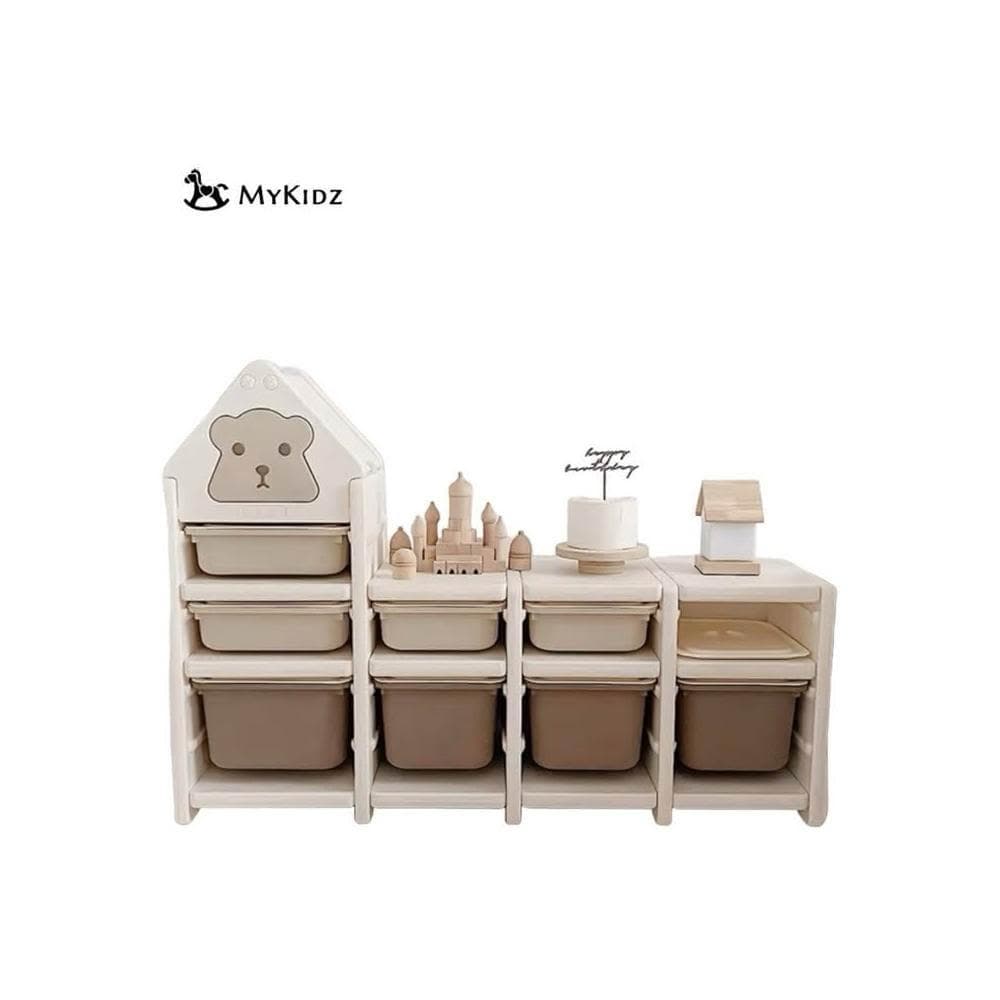 儲物櫃-小熊收納架(玩具櫃/衣櫃/書櫃)