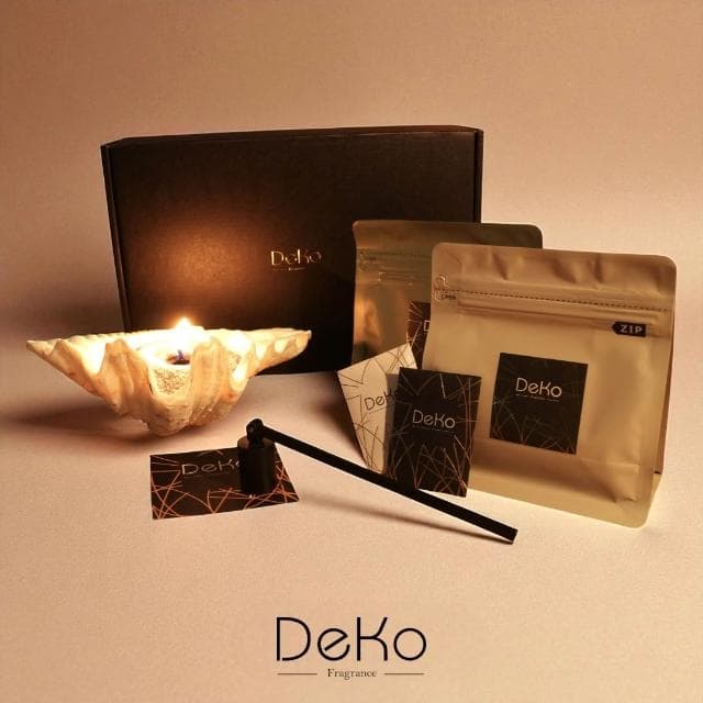 【DeKo】【DeKo Fragrance】情人節限定｜天然硨磲貝香氛沙蠟禮盒