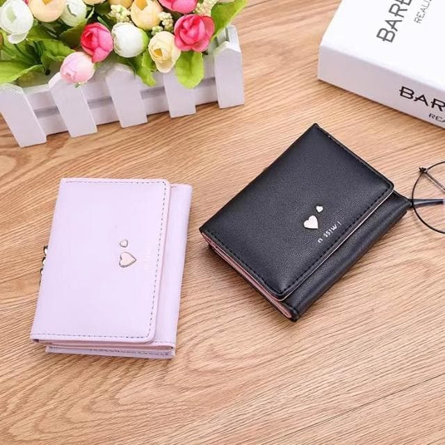 〈拜雅齊BYC〉新款女士短款錢包(簡約時尚學生皮夾 日韓可愛動物短夾 夾扣三折短夾)