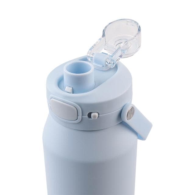 Oasis 三層陶瓷彈蓋保溫瓶 1000ml (紫霧藍;保溫杯/水壺/水瓶)