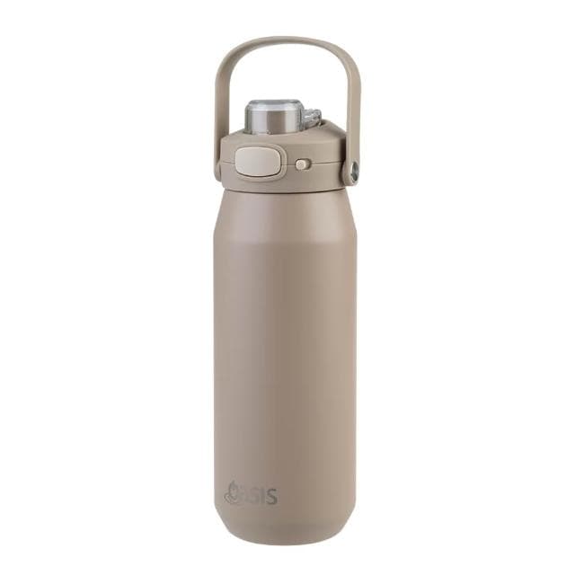 Oasis 三層陶瓷彈蓋保溫瓶 750ml (拿鐵;保溫杯/水壺/水瓶)