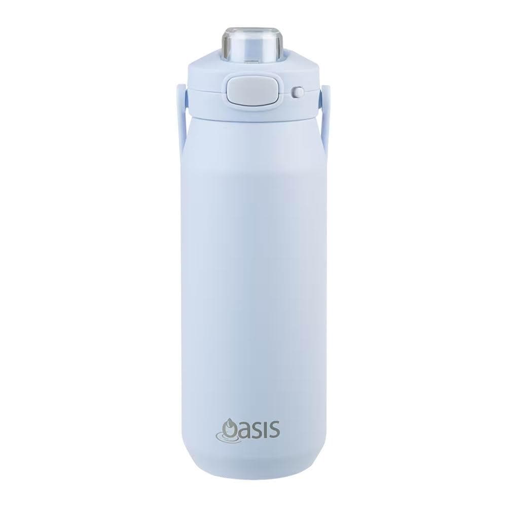 Oasis 三層陶瓷彈蓋保溫瓶 750ml (紫霧藍;保溫杯/水壺/水瓶)