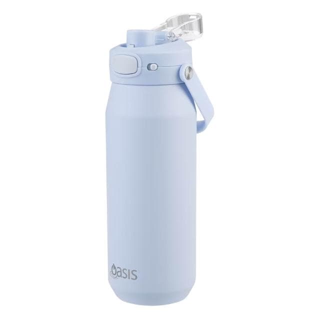 Oasis 三層陶瓷彈蓋保溫瓶 750ml (紫霧藍;保溫杯/水壺/水瓶)