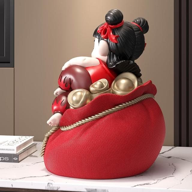 哪吒魔童降世摆件创意工艺品乔迁开业礼物店铺前台收银台摆件開幕送禮辦公室擺件家居家飾創意擺件