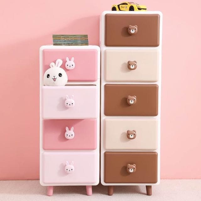 加厚收納櫃子抽屜式寶寶衣櫃嬰兒童零食玩具整理箱塑膠儲物五鬥櫃