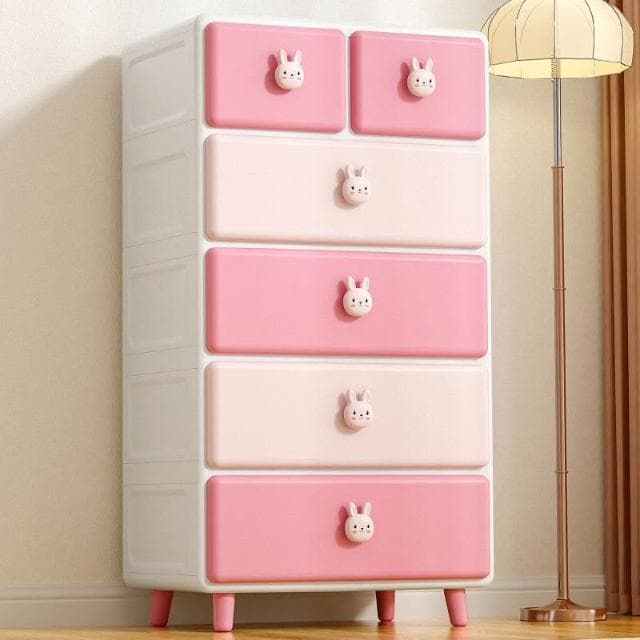 加厚收納櫃子抽屜式寶寶衣櫃嬰兒童零食玩具整理箱塑膠儲物五鬥櫃