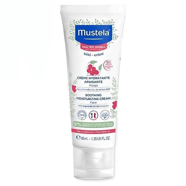 【Mustela 慕之恬廊】舒恬良敏弱修復面霜40ml 寶寶臉部乳液/嬰兒臉部專用(寶寶共和國)