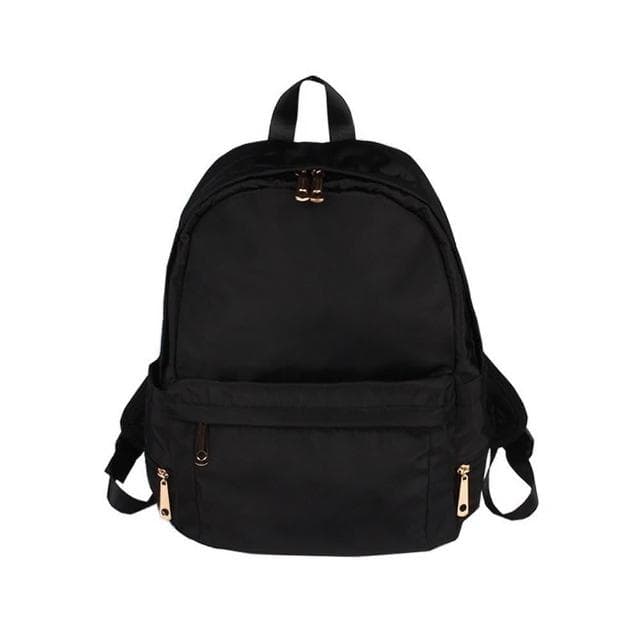 【米蘭精品】現貨+預購 後背包尼龍雙肩包大容量防水多口袋純色女包包母親節情人節生日禮物4色74cr17