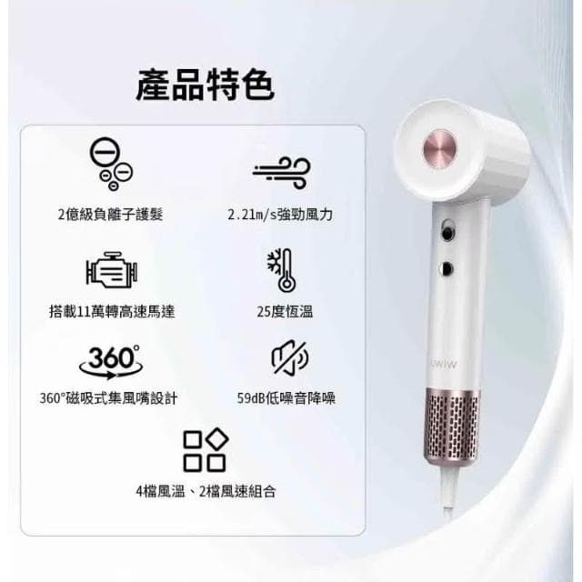WiWU 負離子高速吹風機 WI-520 Leo里歐