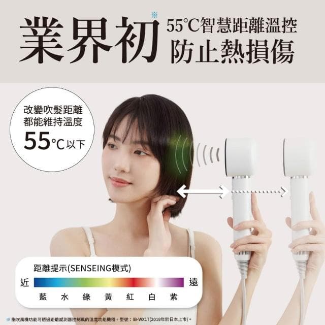 【SHARP 夏普】SHARP 夏普 IB-WX901T 四氣流水潤溫控吹風機 高速大風量 原廠公司貨 距離感測 大風量 吹風機