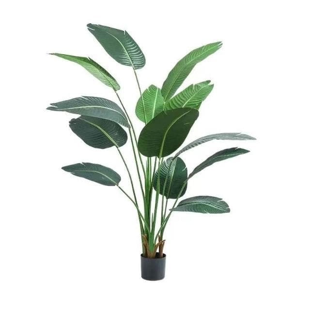 室內擺件 仿真植物 仿真龜背 龜背葉 假花 仿真盆栽 大型北歐仿真植物天堂鳥仿真花旅人蕉客廳假盆栽綠植網紅擺件樹

