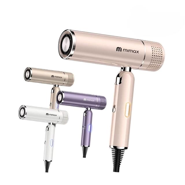 【mimax 米覓】高速摺疊負離子吹風機 高速馬達 強風 滋潤護髮 照護髮質 附風嘴 百變造型 智慧控溫芯片 輕巧折疊