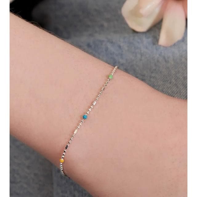 𝗣𝗲𝗻𝗻𝘆 𝗦𝘁𝘂𝗱𝗶𝗼韓國Hei彩珠手鍊 太妍同款 純銀