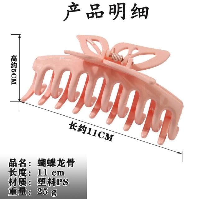 鯊魚夾女髮夾一字夾發夾蝴蝶龍骨抓夾大號多巴胺清新發卡發量多鲨魚夾(情人節 聖誕節 生日 髮飾 頭飾 大腸圈 髮夾 禮物)