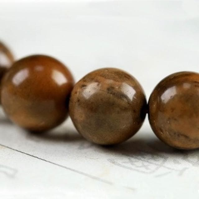 【MoonDy】多圈手鍊 天然庫克菩提 108顆佛珠手串 圓珠項鍊 念珠飾品