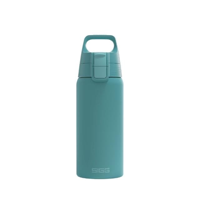 【SIGG】Shield 超輕量彈蓋保溫瓶 500ml (湖水藍;保溫杯/水瓶/水壺)