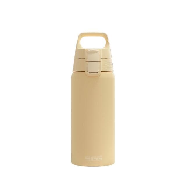 【SIGG】Shield 超輕量彈蓋保溫瓶 500ml (奶油黃;保溫杯/水瓶/水壺)