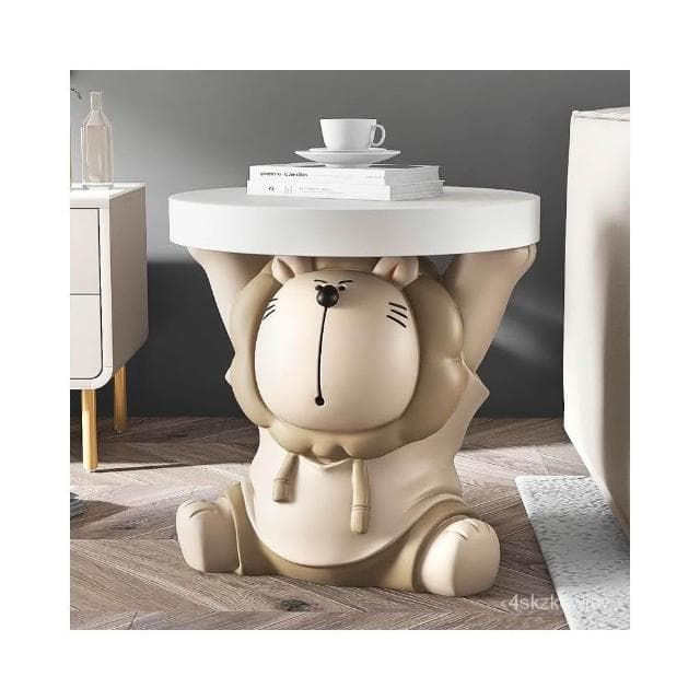  獅子託盤客廳落地擺件傢居飾品電視櫃沙髮旁床頭裝飾喬遷禮物