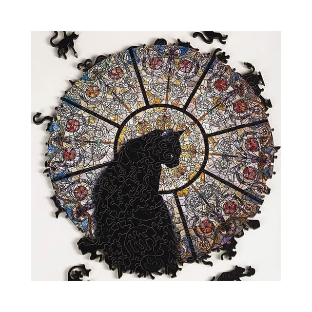 教堂貓拼圖 CathedralCat 異形木製木質爆款可愛生日情人節禮物玩具