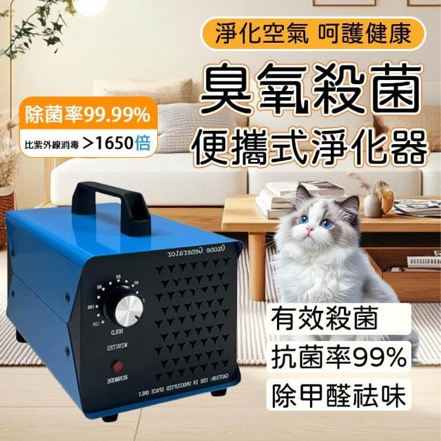 【EARISE 雅蘭仕】5G-60G臭氧機家用 淨化空氣空間 殺菌消毒除甲醛 臭氧發生器/空氣殺菌