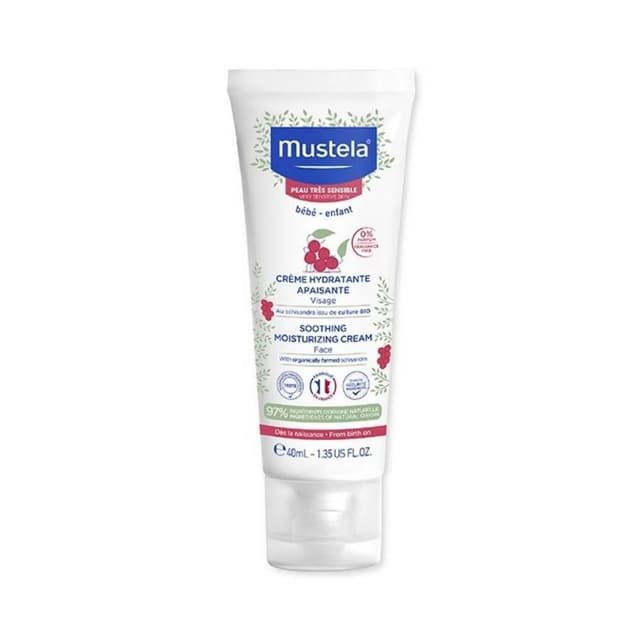 【Mustela 慕之恬廊】舒恬良 敏弱修復面霜 敏弱肌適用 臉部乳液 嬰兒 無香 40ml/瓶 原廠公司貨