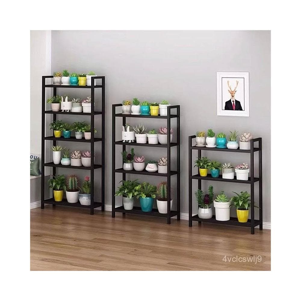 花架陽臺多層落地式盆栽架子客廳置物架鐵藝室內不銹鋼植物架 歐戀芭

