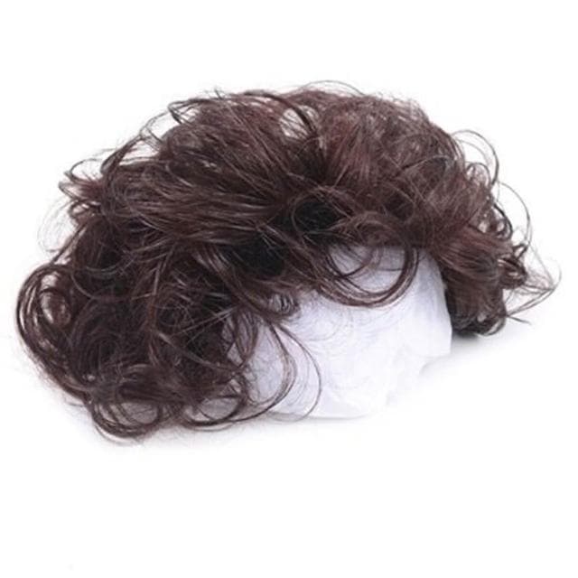 【米蘭精品】現貨+預購 假髮片真髮絲短捲髮隱形無痕補髮女假髮母親節禮物3色73us48