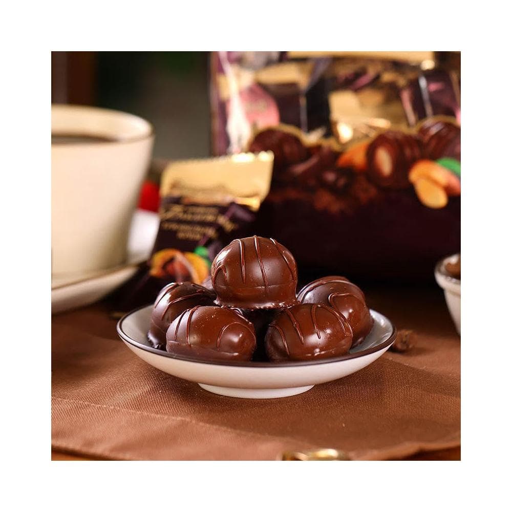 HanNaMiChan俄羅斯原裝正品巧克 芭味富 杏仁堅果巧克力 夾心糖果 休閒零食 節日糖果 伴手禮 松露夾心力巧克力