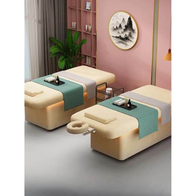 高端美容床實木美容院專用床可升降美體床熏蒸艾灸按摩床理療醫美