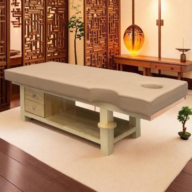 實木美容床美容院專用帶洞盲人推拿按摩床診療中醫正骨針灸理療床