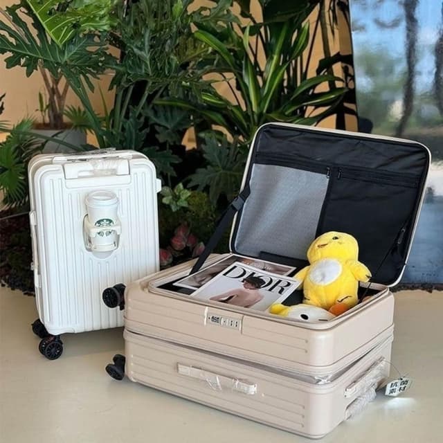 前開式行李箱 20吋行李箱 24吋行李箱 28吋行李箱  登機箱 擴充行李箱 旅行箱 密碼鎖 防爆拉鍊