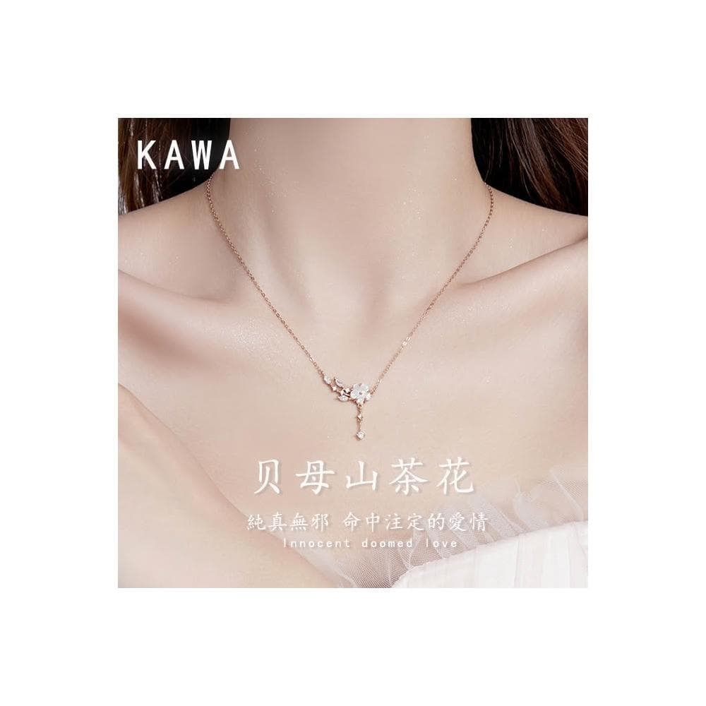KAWA 七夕特賣 S925 純銀項鍊 鎖骨鏈 項鏈 銀飾項鍊 銀鏈 不褪色 閨蜜項鍊 情人節禮物 37Q