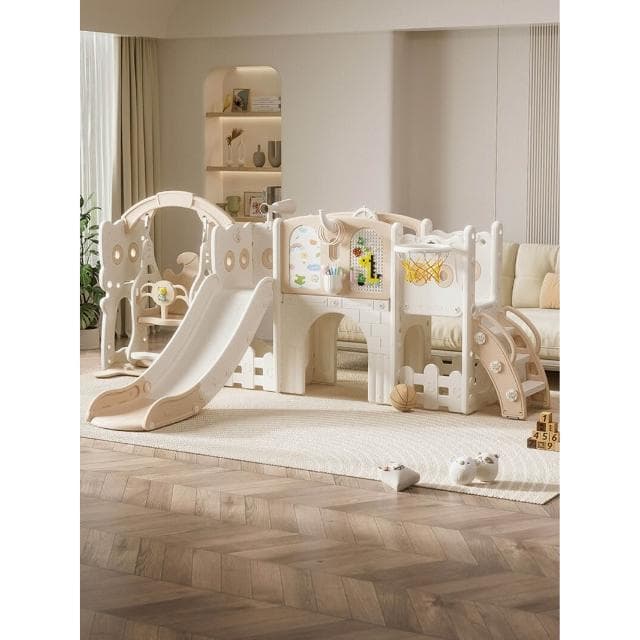 貓咪滑梯兒童室內家用滑滑梯秋千組合玩具攀爬架