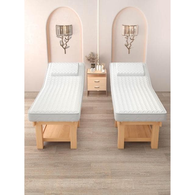 實木乳膠中醫推拿理療床帶洞按摩床紋繡采耳床美容院美容床木製