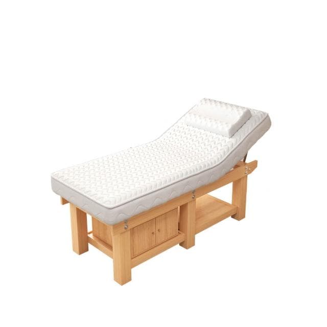 實木乳膠中醫推拿理療床帶洞按摩床紋繡采耳床美容院美容床木製