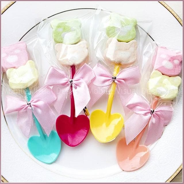 g1685 幸福鏟子「熊熊棉花糖」X100份+大提籃X1個(限宅配)-喜糖 生日分享 太子聖誕 婚禮禮物 二次進場 彌月