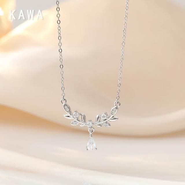 KAWA 七夕特賣 麥穗女神 S999 純銀項鏈 項鏈銀鏈 麥穗項鍊 銀項鍊 女生項鏈 銀飾項鍊 情人節禮物 37Q